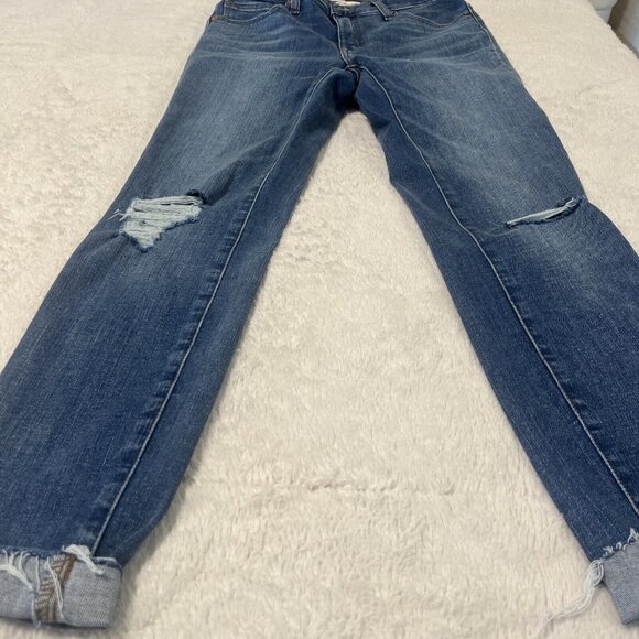 Madewell Blue Denim 9" Mid-Rise Skinny Jeans Womens Casual Medium Wash Size 26 - Picture 2 of 16